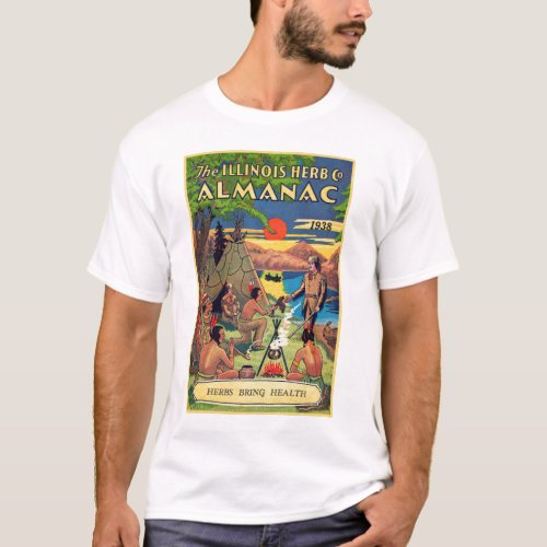 Vintage Illinois Herb Company Almanac T_Shirt