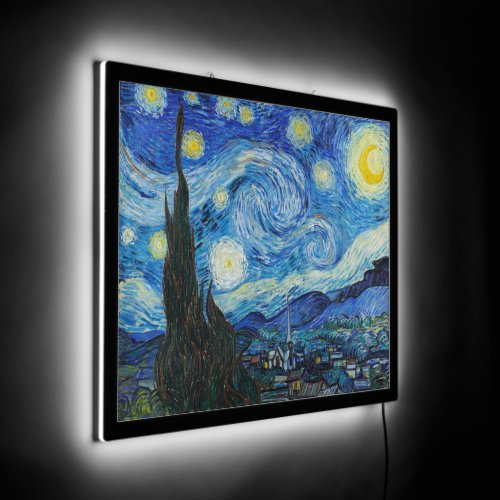 Vintage Illuminated The Starry Night Retro LED Sign