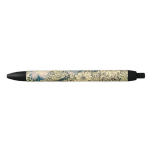 Vintage Illustrated Flowers Pen
