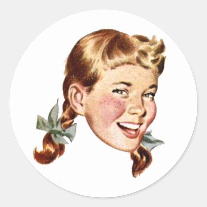 Vintage Illustrated Person #2 Sticker