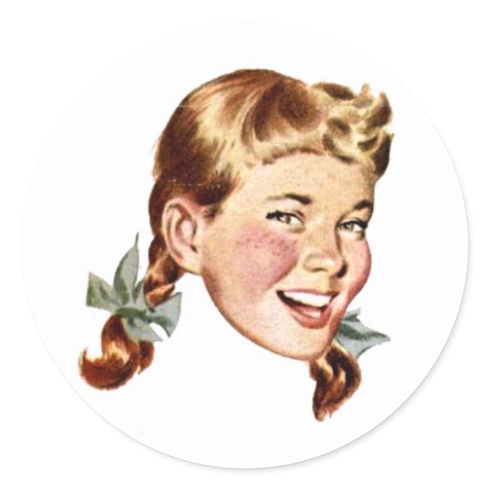 Vintage Illustrated Person #2 Sticker