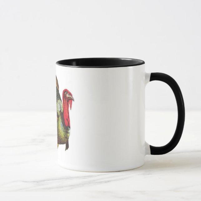 Vintage Illustrated Turkey Mug (Right)