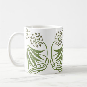 Vintage Illustration - Abstract Art Nouveau Beauti Coffee Mug
