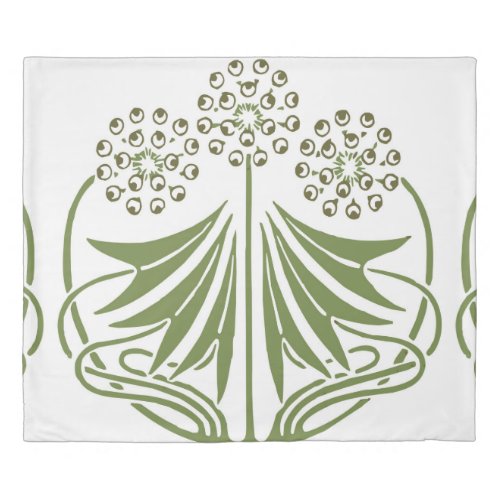 Vintage Illustration _ Abstract Art Nouveau Beauti Duvet Cover