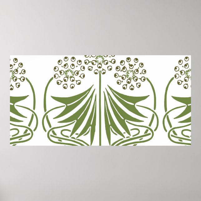 Vintage Illustration - Abstract Art Nouveau Beauti Poster (Front)