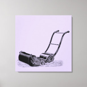 VINTAGE ILLUSTRATION British Lawn Mower Choose C Canvas Print