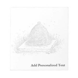 Vintage Illustration | BW | Beehive Notepad