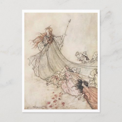 Vintage Illustration by Arthur Rackham Titania Postcard