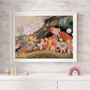 Vintage Illustration by Freddie Langeler Framed Art