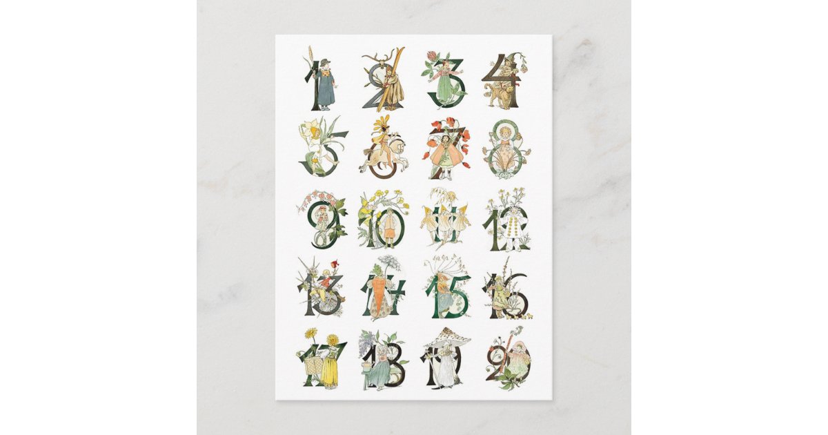 Vintage Illustration by Ottilia Adelborg Postcard | Zazzle