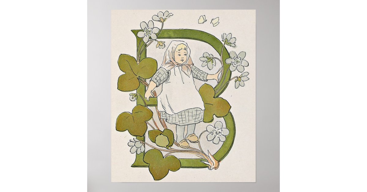 Vintage Illustration by Ottilia Adelborg Poster | Zazzle