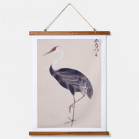 Vintage illustration: Common crane Hanging Tapestry