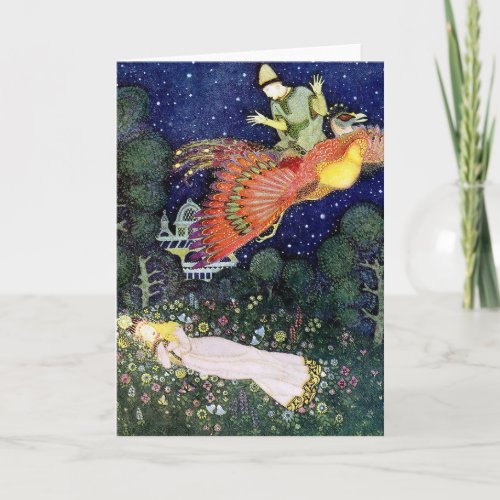 Vintage Illustration Edmund Dulac Firebird Card