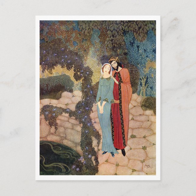 Vintage Illustration Edmund Dulac Postcard (Front)