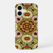Vintage Illustration Flowers Butterflies Pattern
