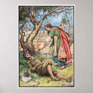 Vintage Illustration Frank C. Pape Poster