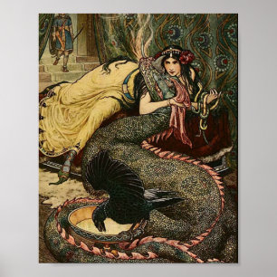 Vintage Illustration Frank C. Pape Poster