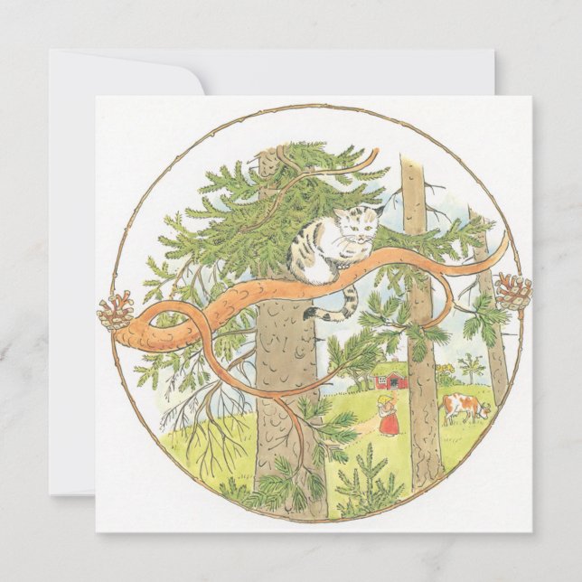 Vintage Illustration Little Old Woman Elsa Beskow (Front)