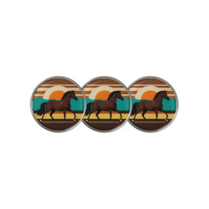 Vintage Illustration of a Horse Golf Ball Marker