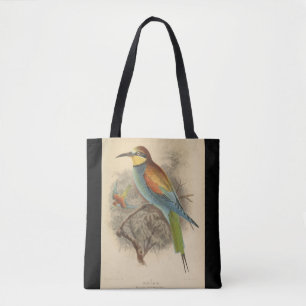 Vintage illustration of European Bee-Eater Tote Bag