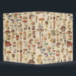 Vintage illustration of mushrooms 3 ring binder<br><div class="desc">A plate from Larousse Universel,  a French illustrated encyclopedia published in 1922 from the original work of Pierre Larousse (October 23,  1817 – January 3,  1875).</div>