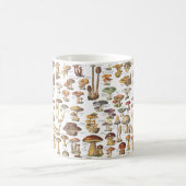 Vintage illustration of mushrooms coffee mug (Center)