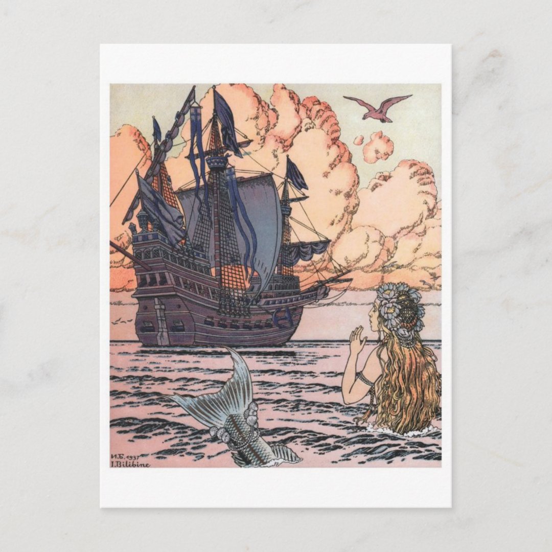 Vintage Illustration Postcard | Zazzle
