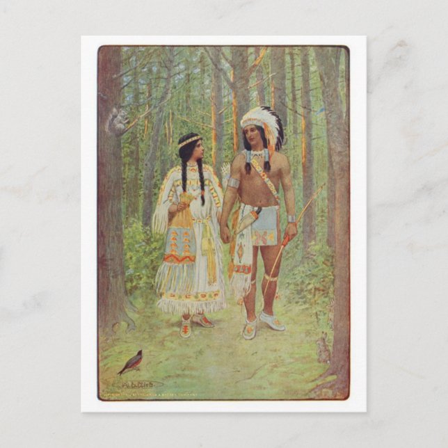 Vintage Illustration Postcard (Front)