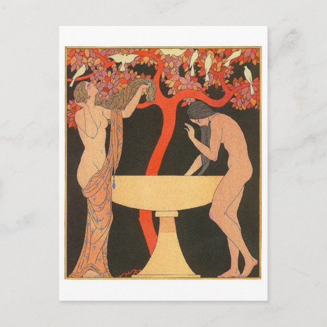 Vintage Illustration Postcard (Front)