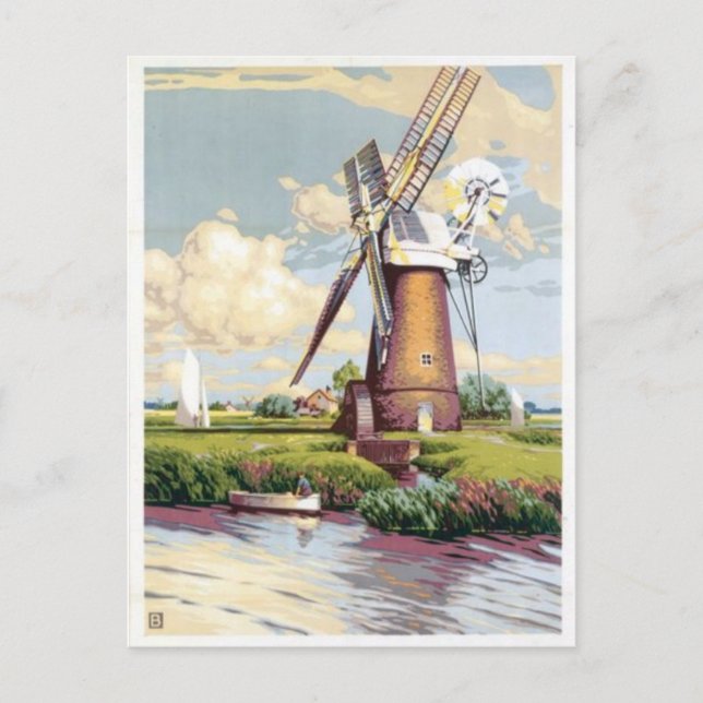 Vintage Illustration Postcard (Front)