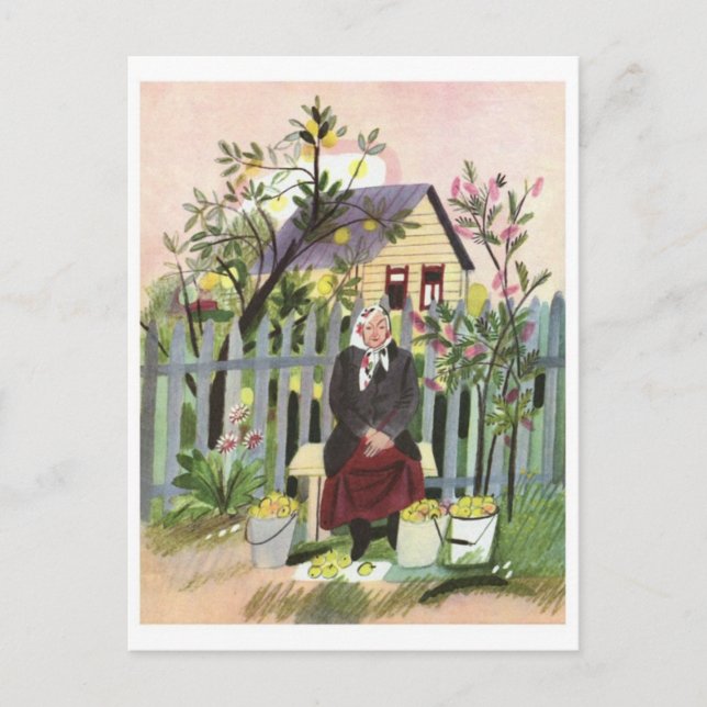 Vintage Illustration Postcard (Front)