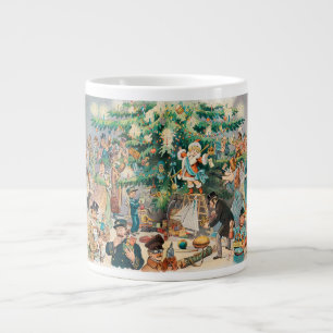 Vintage Illustration Puck's Christmas Tree, 1902 Giant Coffee Mug