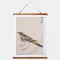 Vintage illustration: Thrush Hanging Tapestry