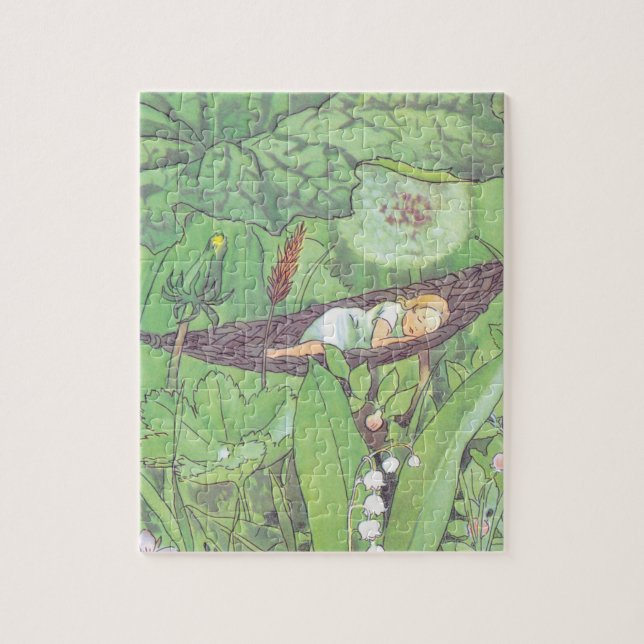 Vintage Illustration Thumbelina by Elsa Beskow  Jigsaw Puzzle (Vertical)