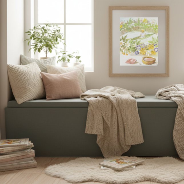 Vintage Illustration Thumbelina by Elsa Beskow Poster (Creator Uploaded)