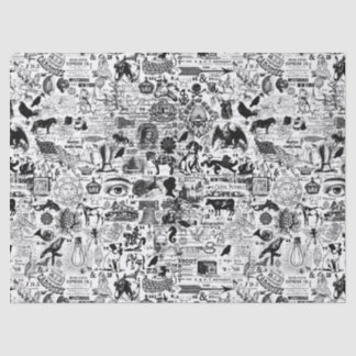 Vintage Illustration Tissue Paper or Decoupage