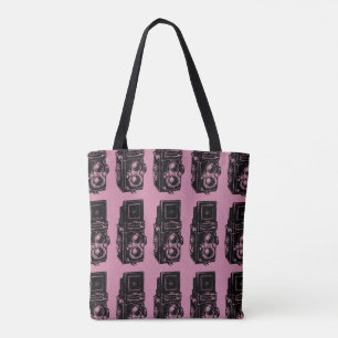 Vintage Illustration TLR Camera Tote bag