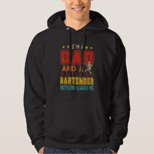 Vintage I'm A Dad And A Retired Bartender Nothing  Hoodie