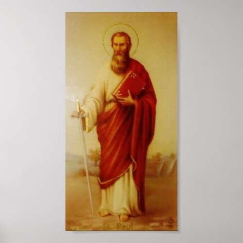Vintage Image of the Apostle Saint Paul Poster