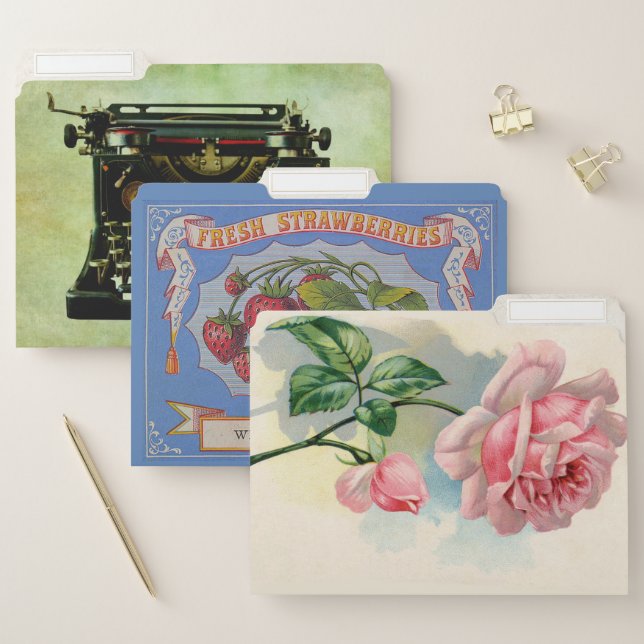 Vintage Images File Folder Set (Set)