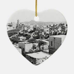 Vintage images of Bethlehem Ceramic Ornament