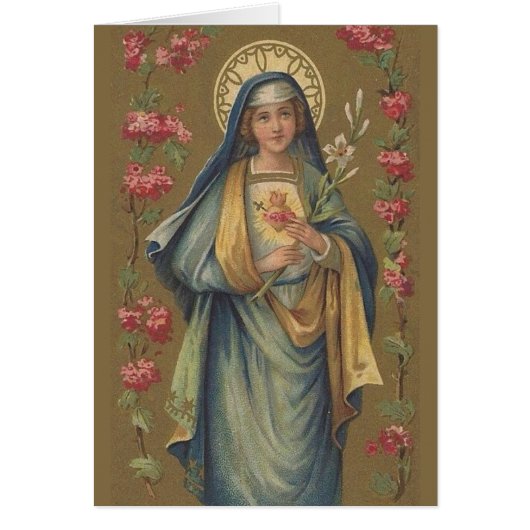 Vintage Immaculate Sorrowful Heart of Mary (Front)