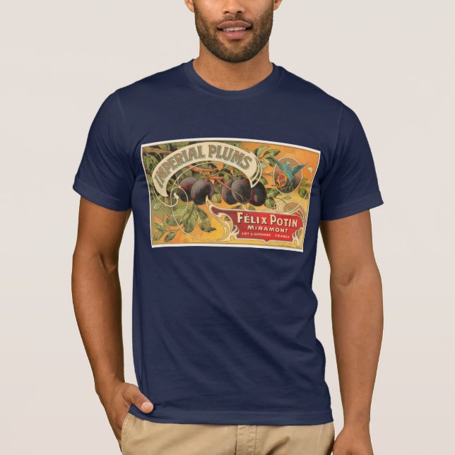 Vintage Imperial Plums Lable T-Shirt (Front)