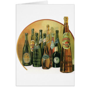 Vintage Imported Beer Bottles, Alcohol, Beverages