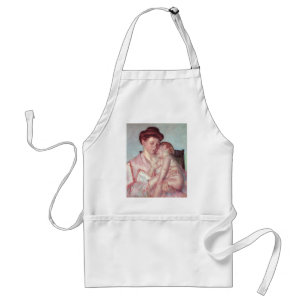 Vintage Impressionism, Sleepy Baby by Mary Cassatt Adult Apron