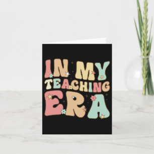 Vintage In My Teaching Era Cool Teacher Appreciati Card
