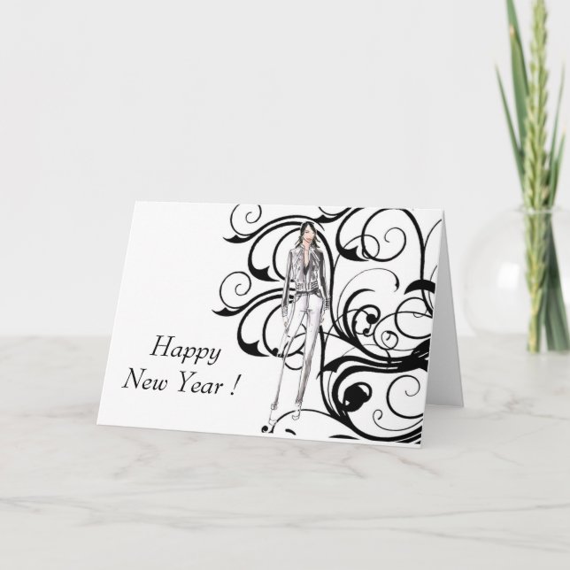 Vintage In Stylish Card (Front)