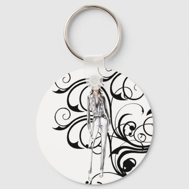 Vintage In Stylish Keychain (Front)