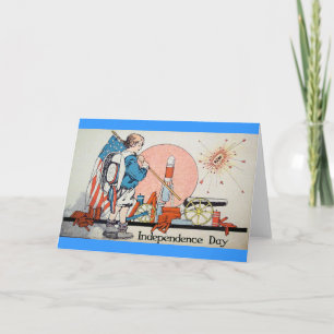 Vintage Independence Day / 4th of July Card