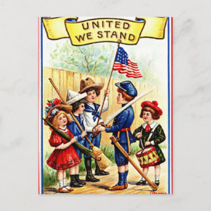 Vintage Independence Day Postcard